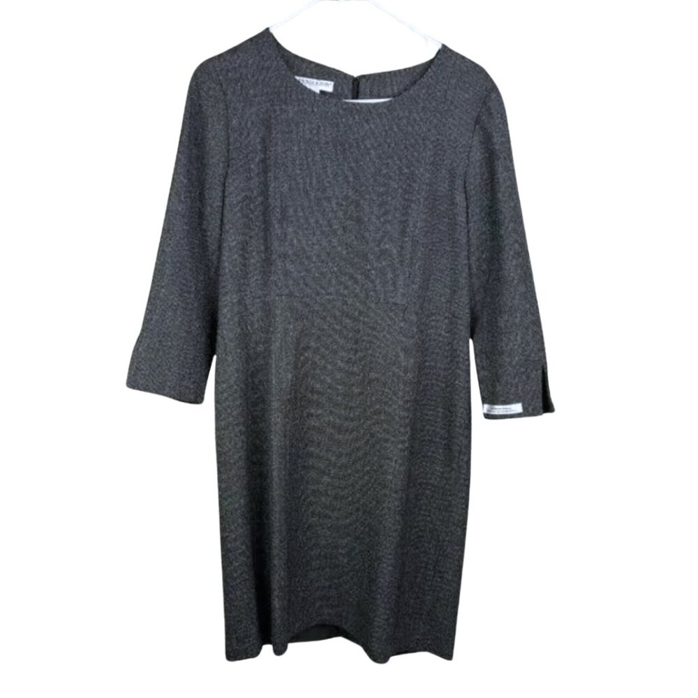 Pendleton Checkered 3/4 Sleeve Wool Shift Dress - 12 Petite, NWOT